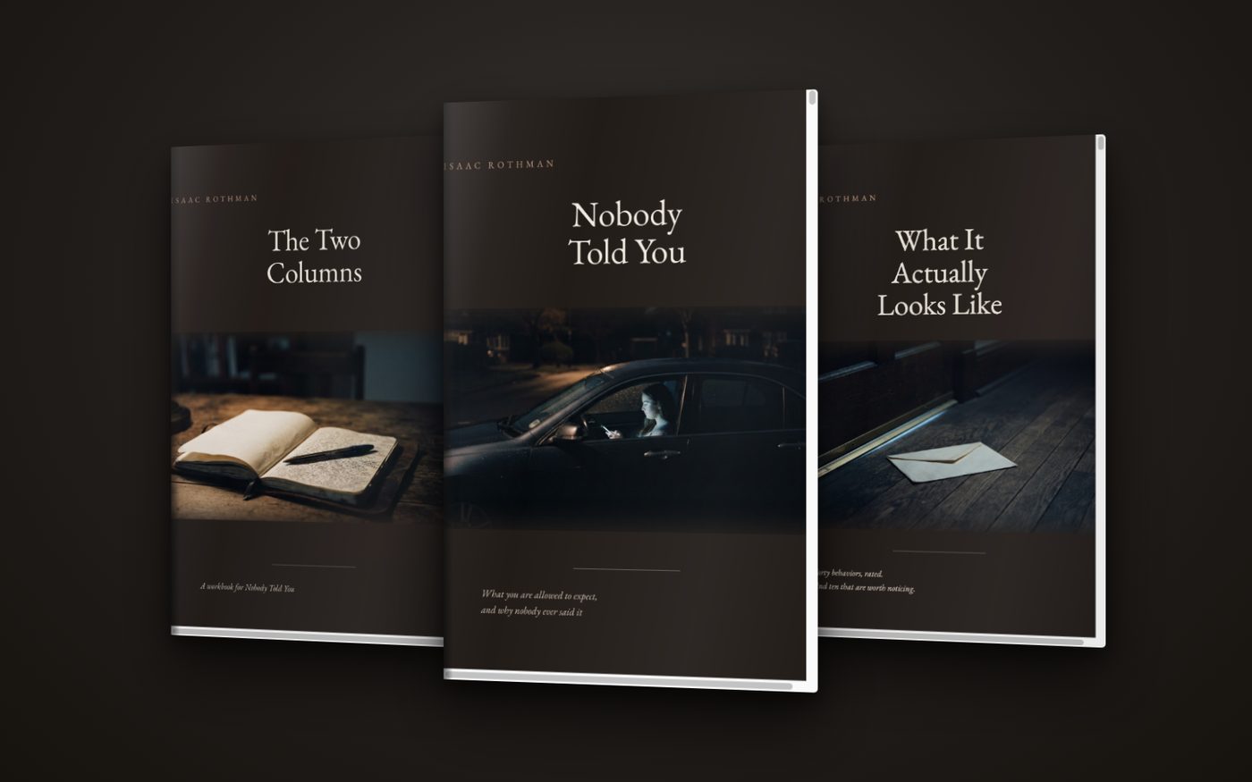 Nobody Told You — the book, the workbook and the decoder